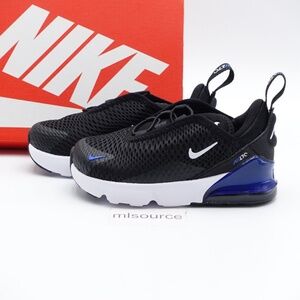 NEW Nike Air Max 270 Sneakers HF0098-001 Black/White/Racer Blue